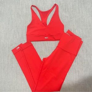 SET ACTIVE Luxeform leggings Spicy Red Size M
